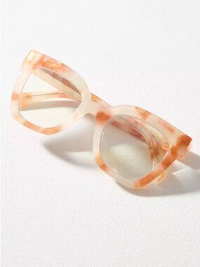 ANTHRO I Peach Tortoiseshell Cat-eye Frame TAYLOR Reader Glasses by I-SEA